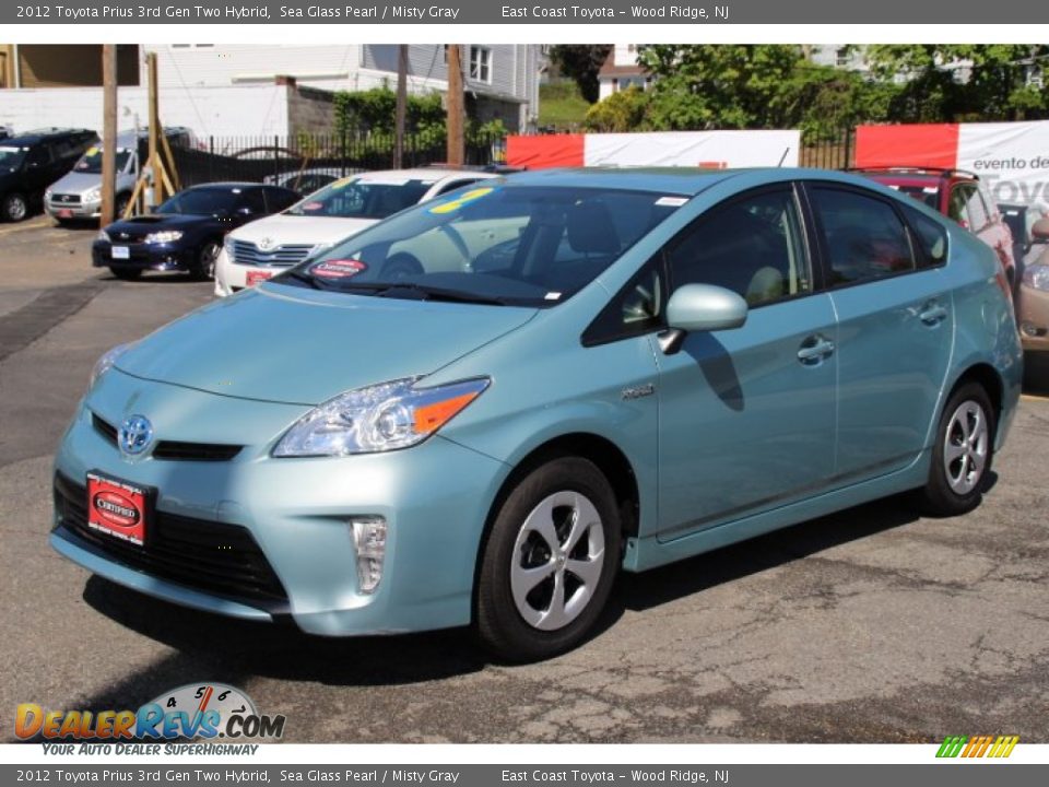 2012 Toyota Prius 3rd Gen Two Hybrid Sea Glass Pearl / Misty Gray Photo #3