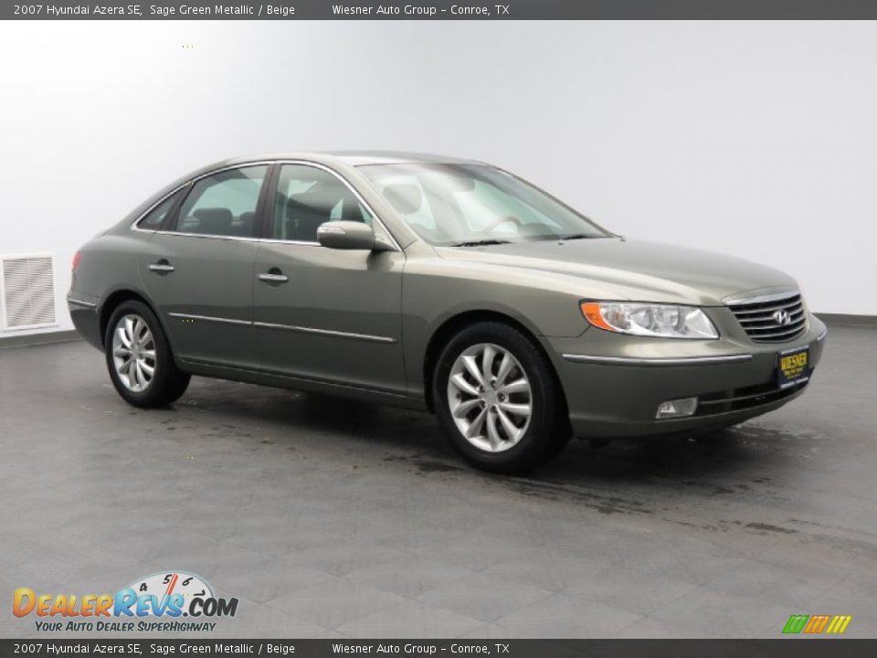 2007 Hyundai Azera SE Sage Green Metallic / Beige Photo #2