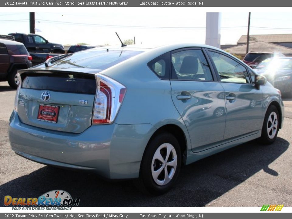 2012 Toyota Prius 3rd Gen Two Hybrid Sea Glass Pearl / Misty Gray Photo #4