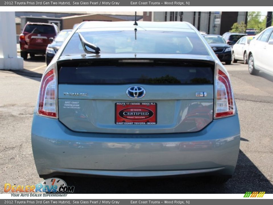 2012 Toyota Prius 3rd Gen Two Hybrid Sea Glass Pearl / Misty Gray Photo #5