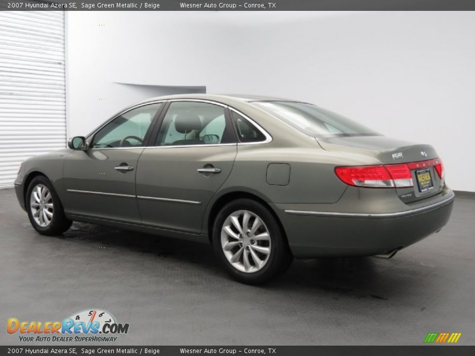 2007 Hyundai Azera SE Sage Green Metallic / Beige Photo #4