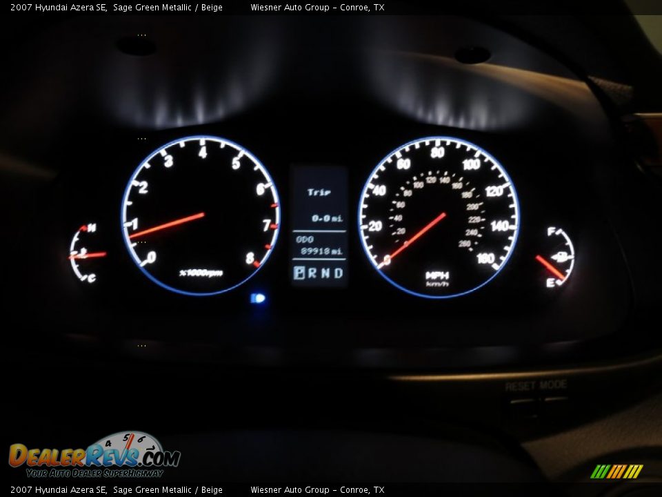 2007 Hyundai Azera SE Sage Green Metallic / Beige Photo #5