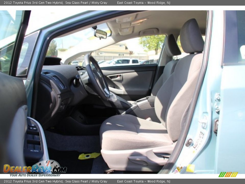 2012 Toyota Prius 3rd Gen Two Hybrid Sea Glass Pearl / Misty Gray Photo #7