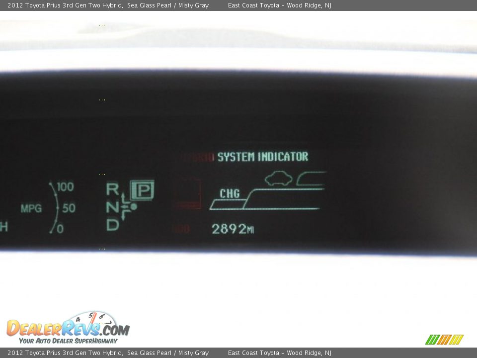 2012 Toyota Prius 3rd Gen Two Hybrid Sea Glass Pearl / Misty Gray Photo #11
