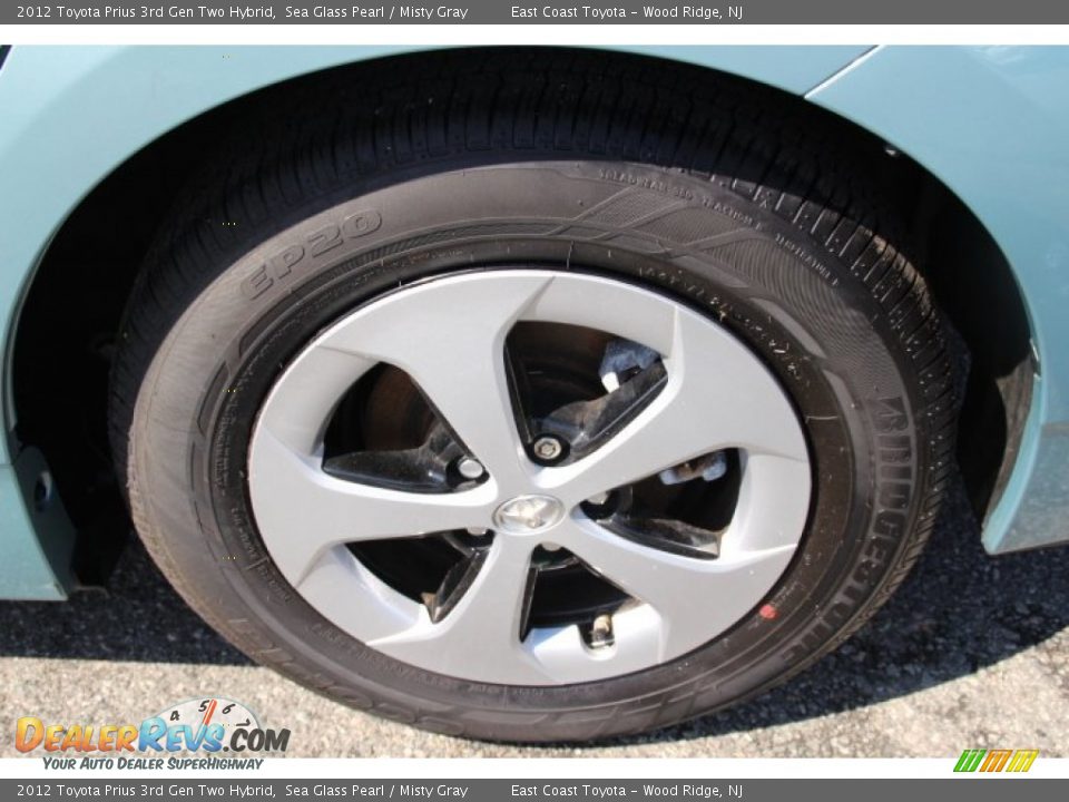 2012 Toyota Prius 3rd Gen Two Hybrid Sea Glass Pearl / Misty Gray Photo #14