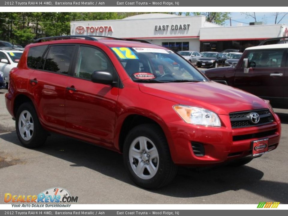 2012 Toyota RAV4 I4 4WD Barcelona Red Metallic / Ash Photo #1
