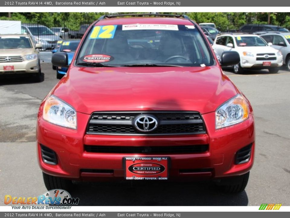 2012 Toyota RAV4 I4 4WD Barcelona Red Metallic / Ash Photo #2