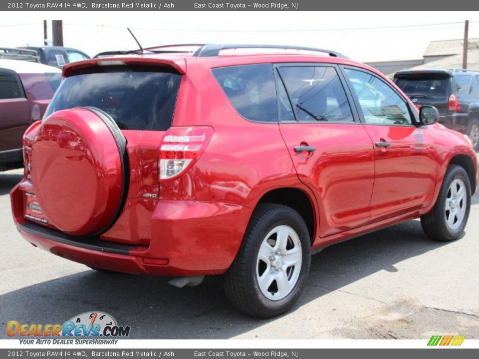 2012 Toyota RAV4 I4 4WD Barcelona Red Metallic / Ash Photo #4