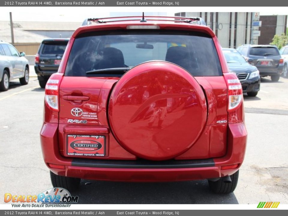 2012 Toyota RAV4 I4 4WD Barcelona Red Metallic / Ash Photo #5