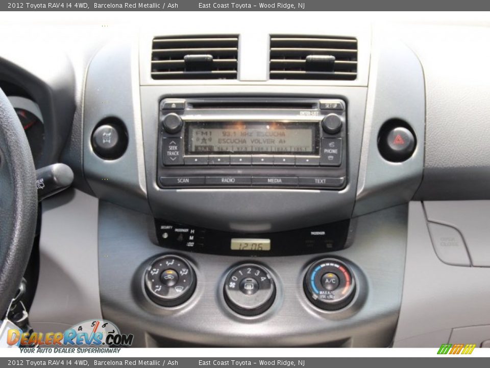 2012 Toyota RAV4 I4 4WD Barcelona Red Metallic / Ash Photo #10
