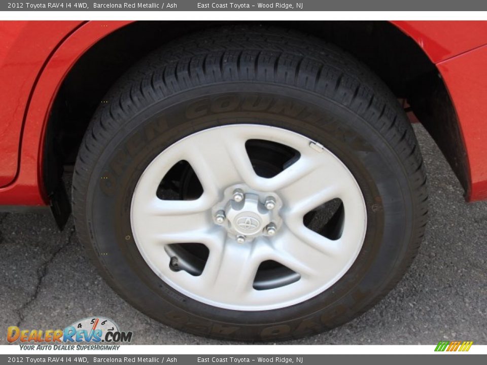 2012 Toyota RAV4 I4 4WD Barcelona Red Metallic / Ash Photo #14