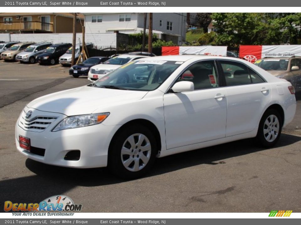 2011 Toyota Camry LE Super White / Bisque Photo #3