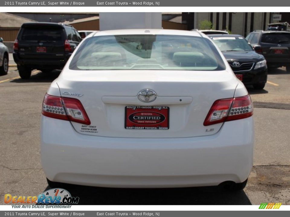 2011 Toyota Camry LE Super White / Bisque Photo #5