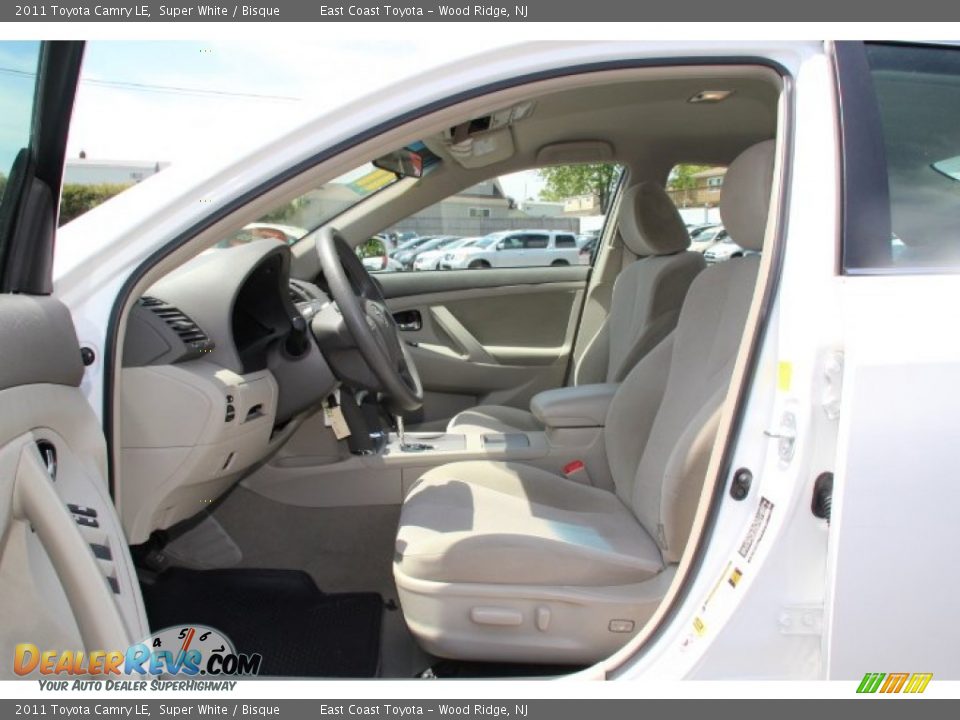 2011 Toyota Camry LE Super White / Bisque Photo #7