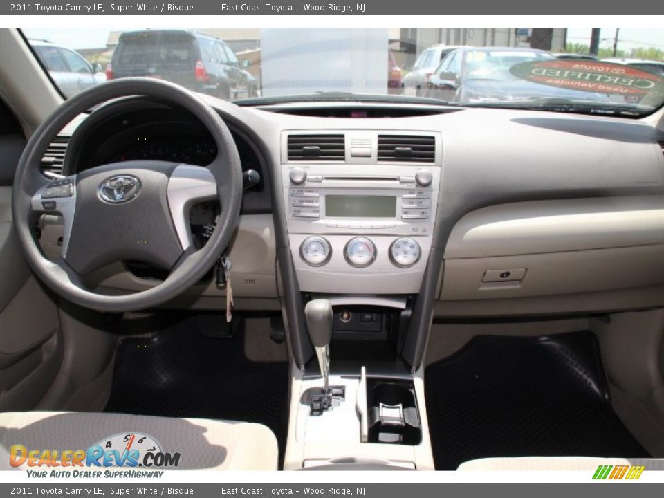 2011 Toyota Camry LE Super White / Bisque Photo #9
