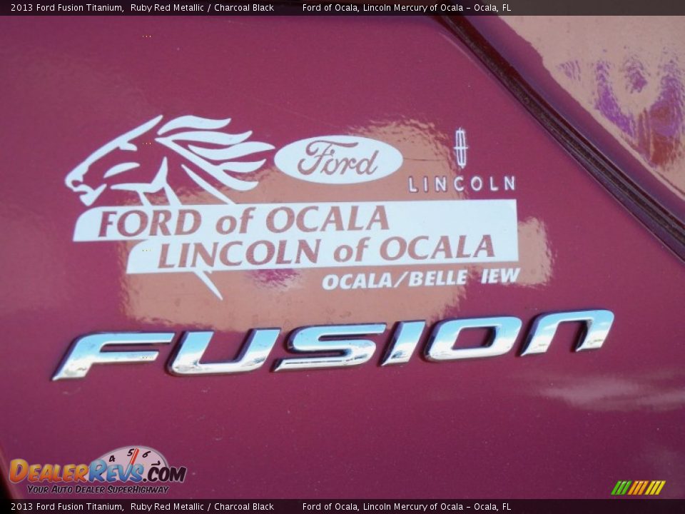 2013 Ford Fusion Titanium Ruby Red Metallic / Charcoal Black Photo #4