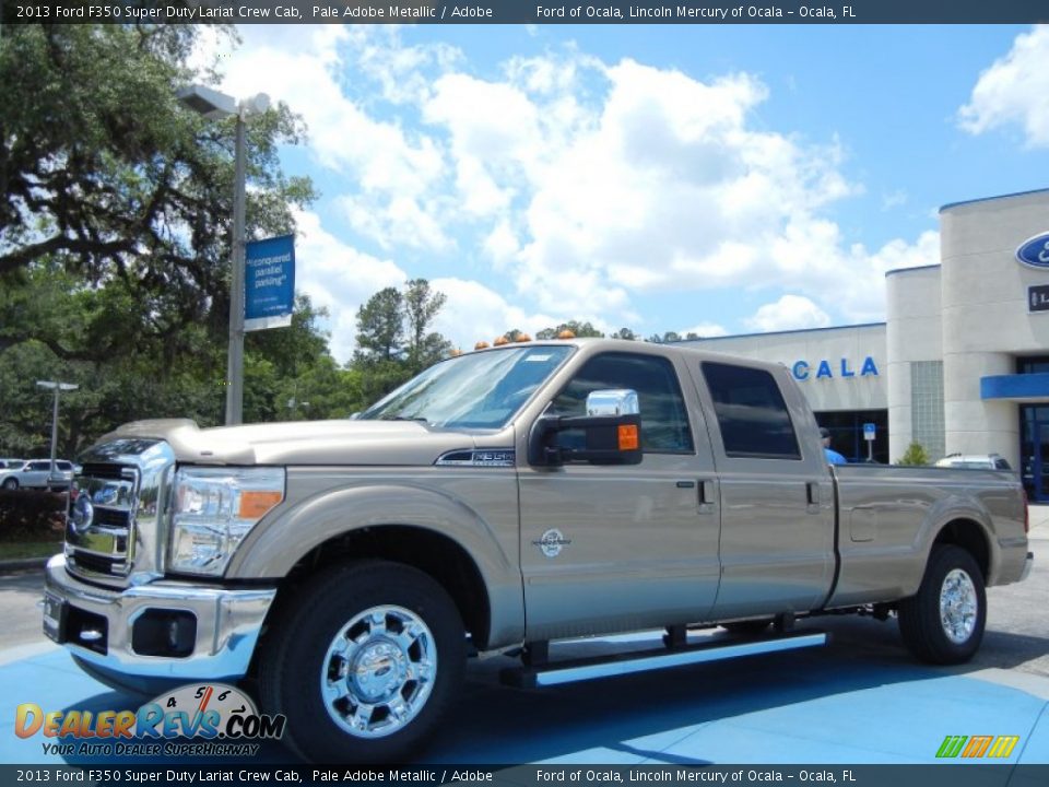 2013 Ford F350 Super Duty Lariat Crew Cab Pale Adobe Metallic / Adobe Photo #1