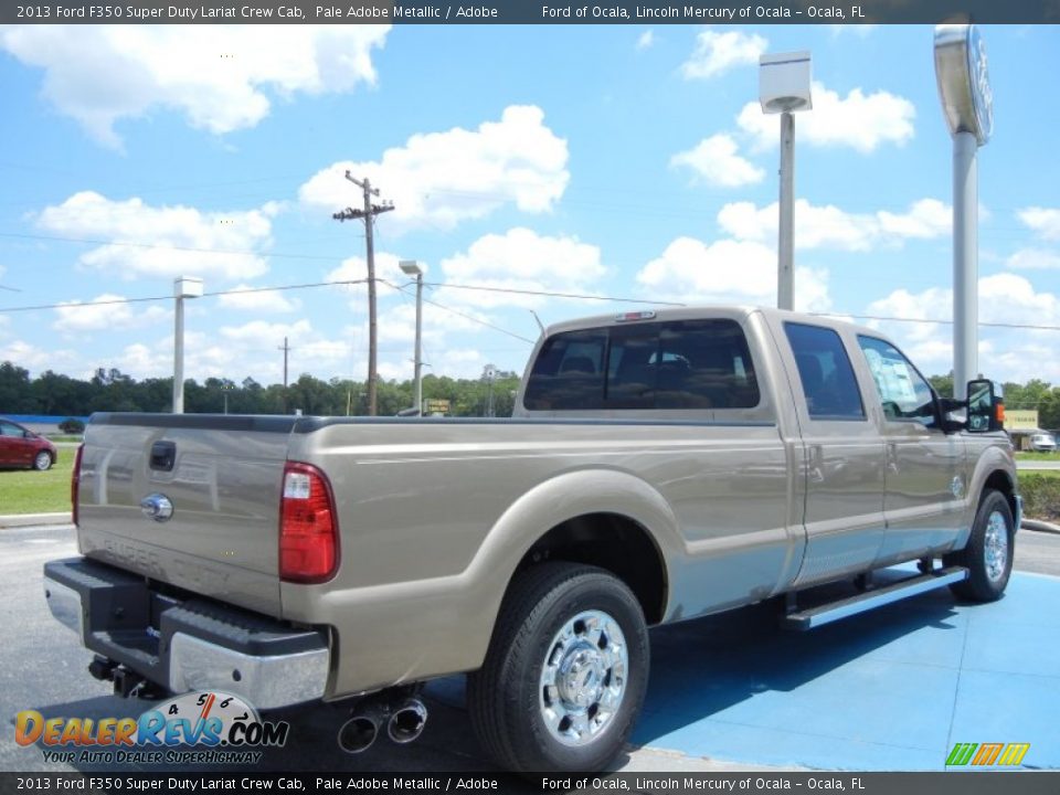 2013 Ford F350 Super Duty Lariat Crew Cab Pale Adobe Metallic / Adobe Photo #3