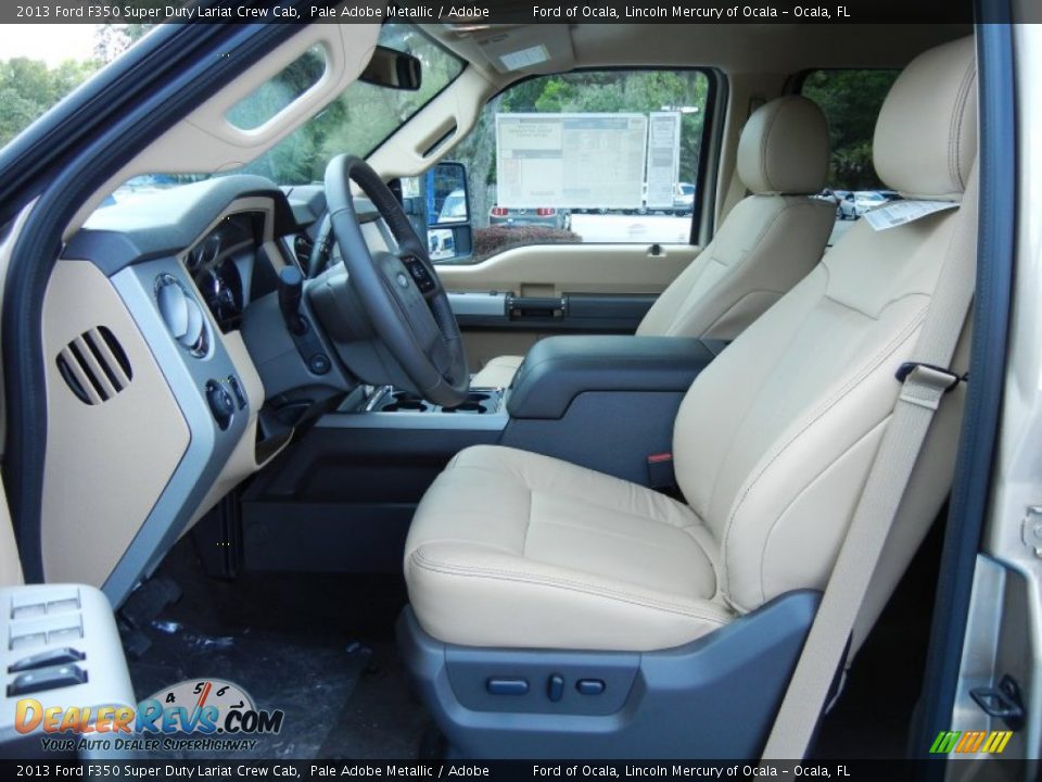 Adobe Interior - 2013 Ford F350 Super Duty Lariat Crew Cab Photo #7