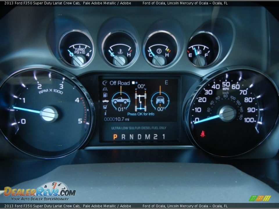2013 Ford F350 Super Duty Lariat Crew Cab Gauges Photo #10