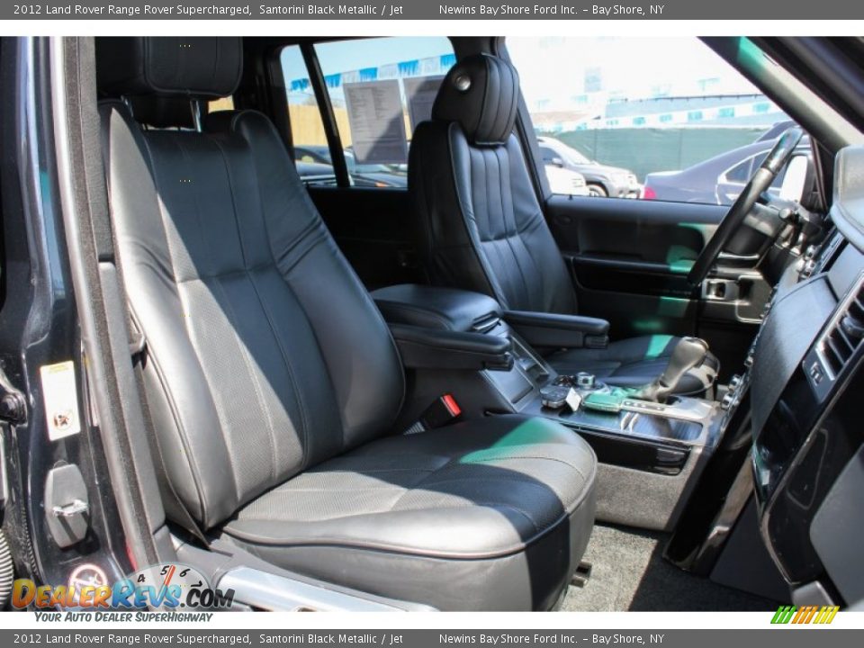 2012 Land Rover Range Rover Supercharged Santorini Black Metallic / Jet Photo #11