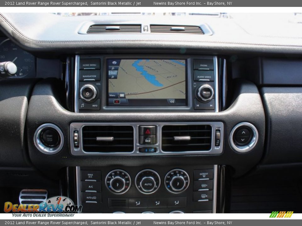 2012 Land Rover Range Rover Supercharged Santorini Black Metallic / Jet Photo #14