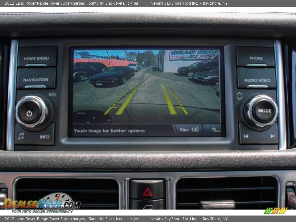 2012 Land Rover Range Rover Supercharged Santorini Black Metallic / Jet Photo #16