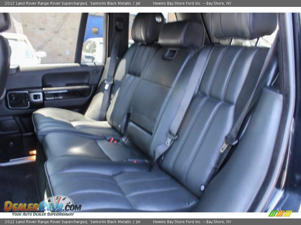 2012 Land Rover Range Rover Supercharged Santorini Black Metallic / Jet Photo #20