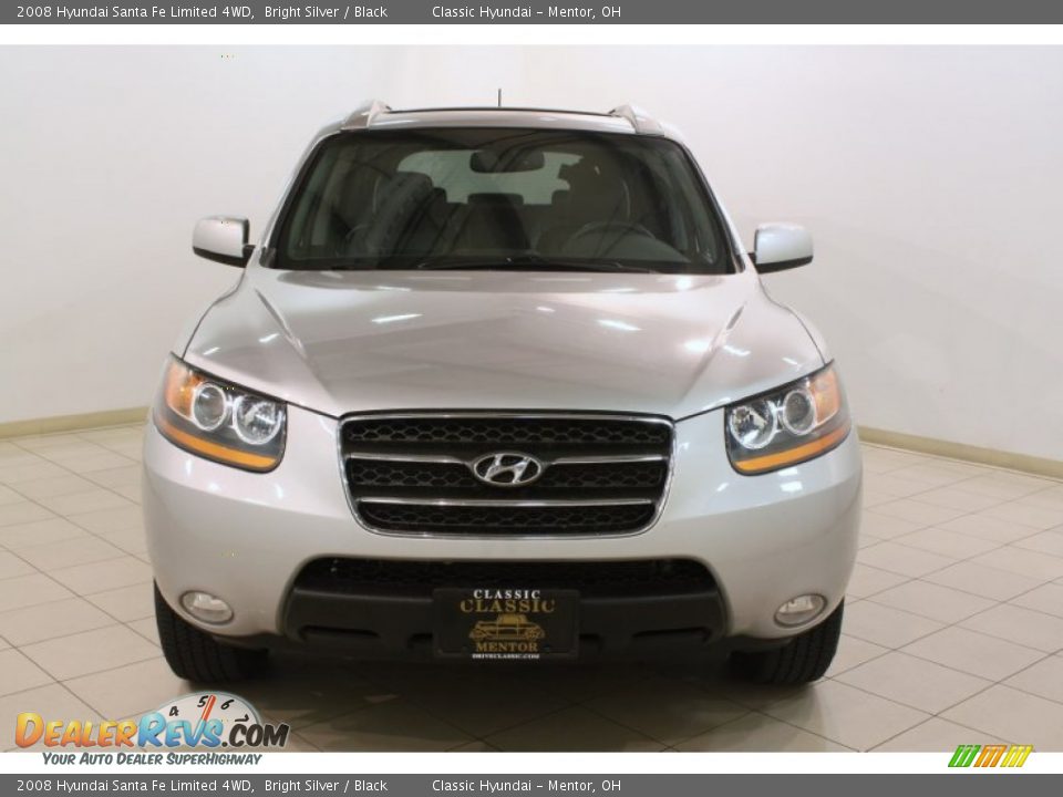2008 Hyundai Santa Fe Limited 4WD Bright Silver / Black Photo #2