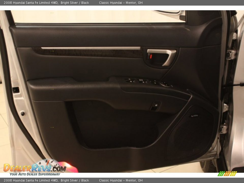 2008 Hyundai Santa Fe Limited 4WD Bright Silver / Black Photo #4