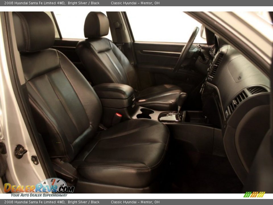 2008 Hyundai Santa Fe Limited 4WD Bright Silver / Black Photo #10