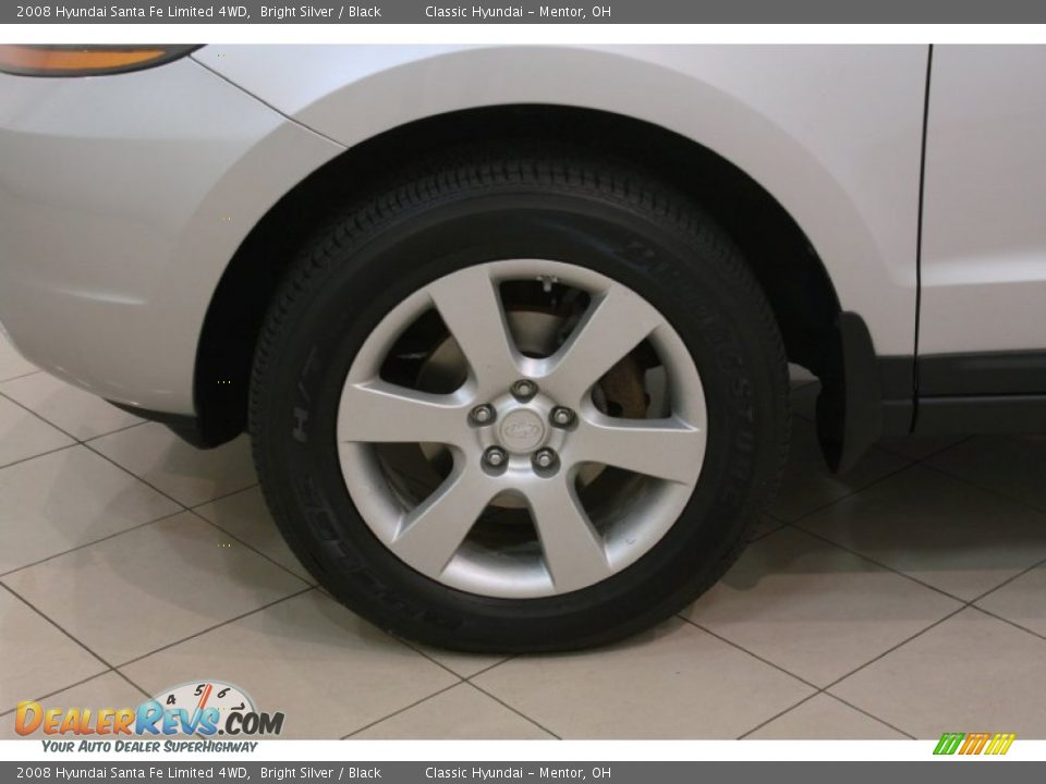 2008 Hyundai Santa Fe Limited 4WD Bright Silver / Black Photo #15
