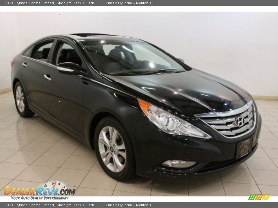 2011 Hyundai Sonata Limited Midnight Black / Black Photo #1