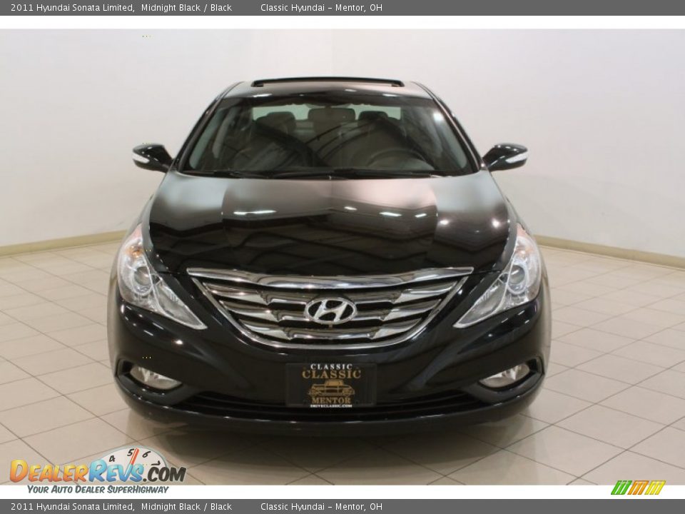 2011 Hyundai Sonata Limited Midnight Black / Black Photo #2