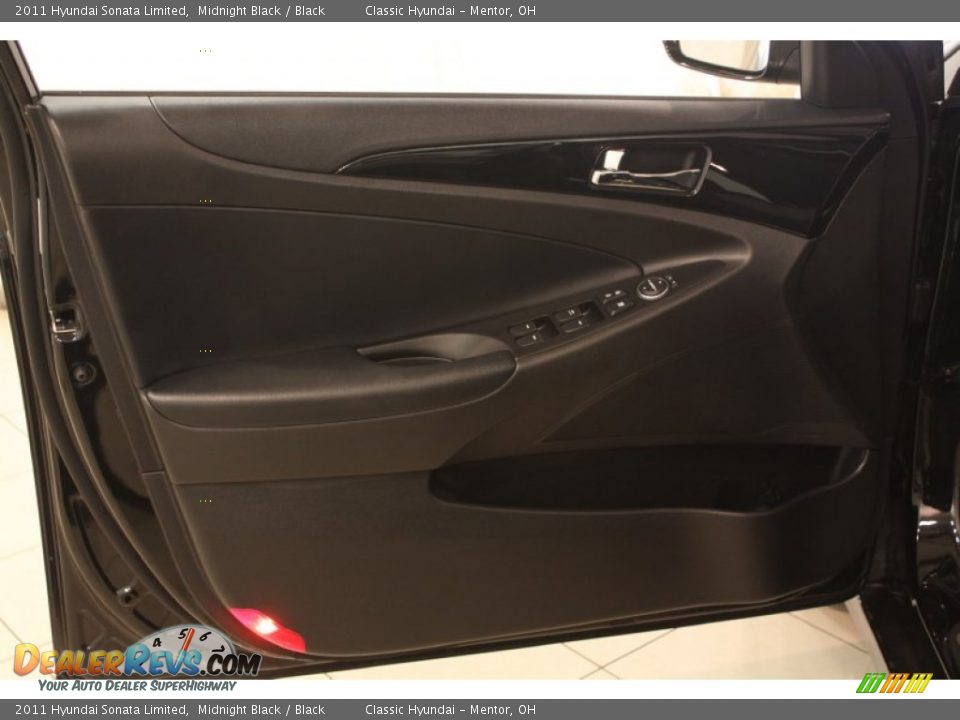 2011 Hyundai Sonata Limited Midnight Black / Black Photo #4