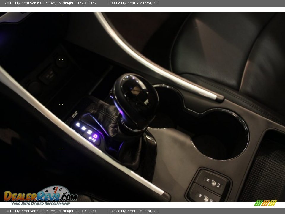 2011 Hyundai Sonata Limited Midnight Black / Black Photo #10