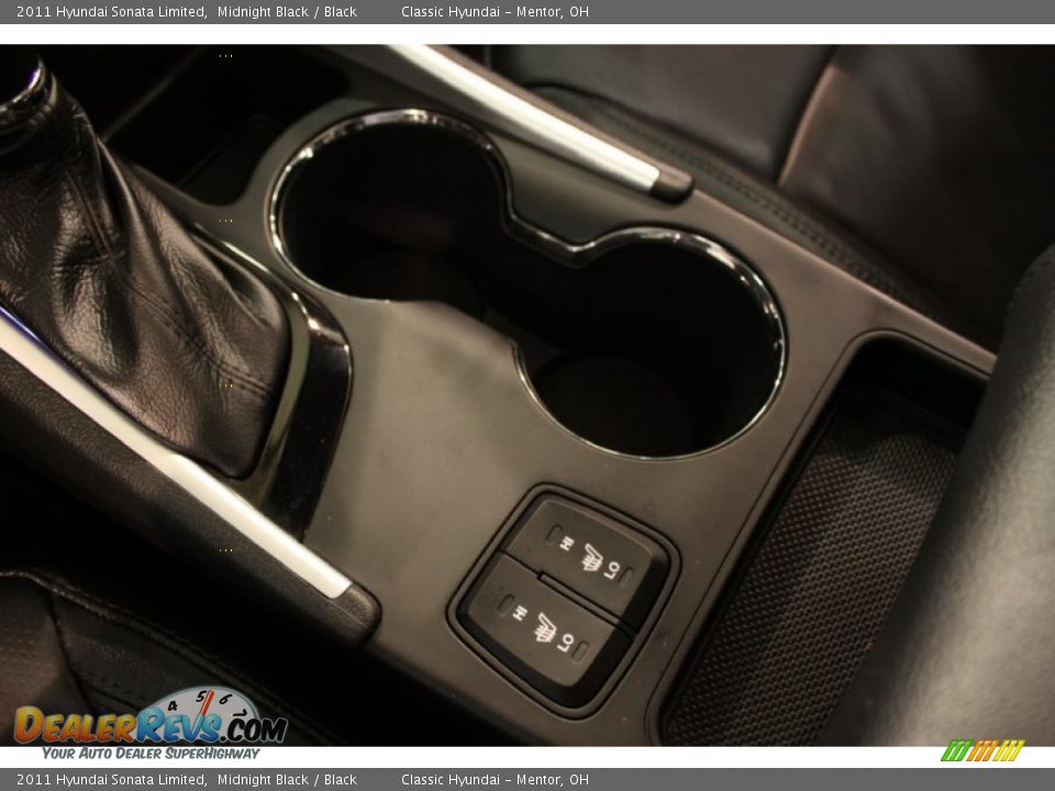 2011 Hyundai Sonata Limited Midnight Black / Black Photo #11