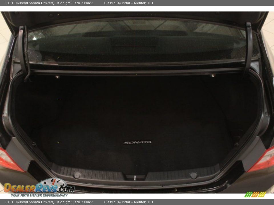 2011 Hyundai Sonata Limited Midnight Black / Black Photo #15
