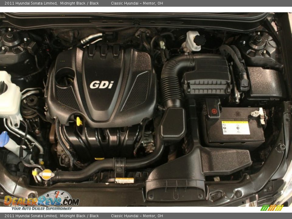 2011 Hyundai Sonata Limited Midnight Black / Black Photo #16