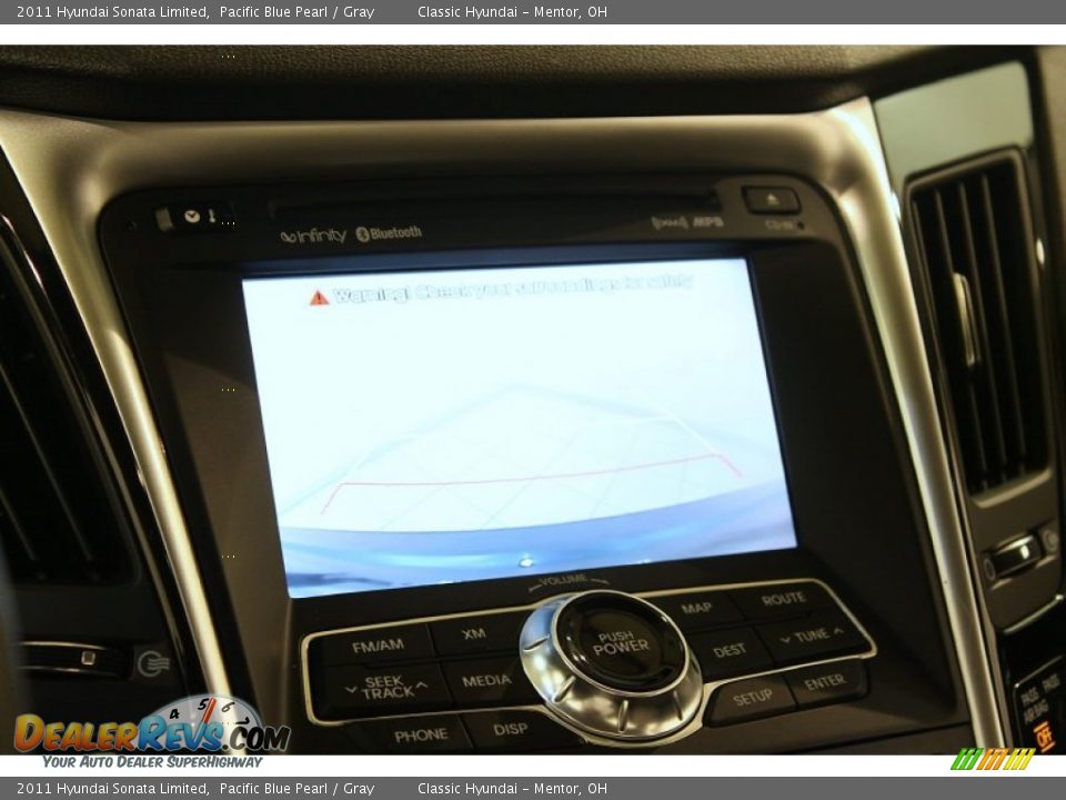 2011 Hyundai Sonata Limited Pacific Blue Pearl / Gray Photo #17