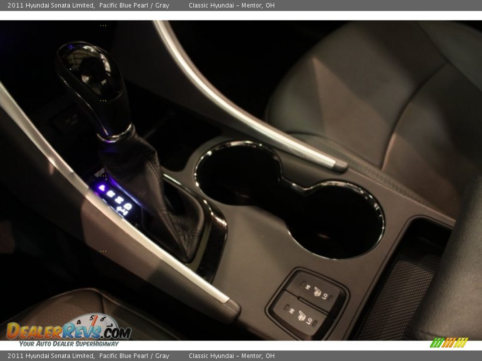 2011 Hyundai Sonata Limited Pacific Blue Pearl / Gray Photo #18
