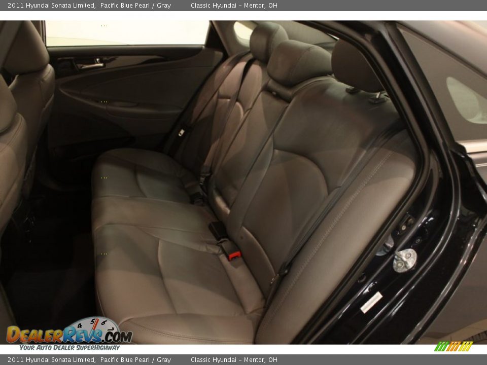 2011 Hyundai Sonata Limited Pacific Blue Pearl / Gray Photo #21
