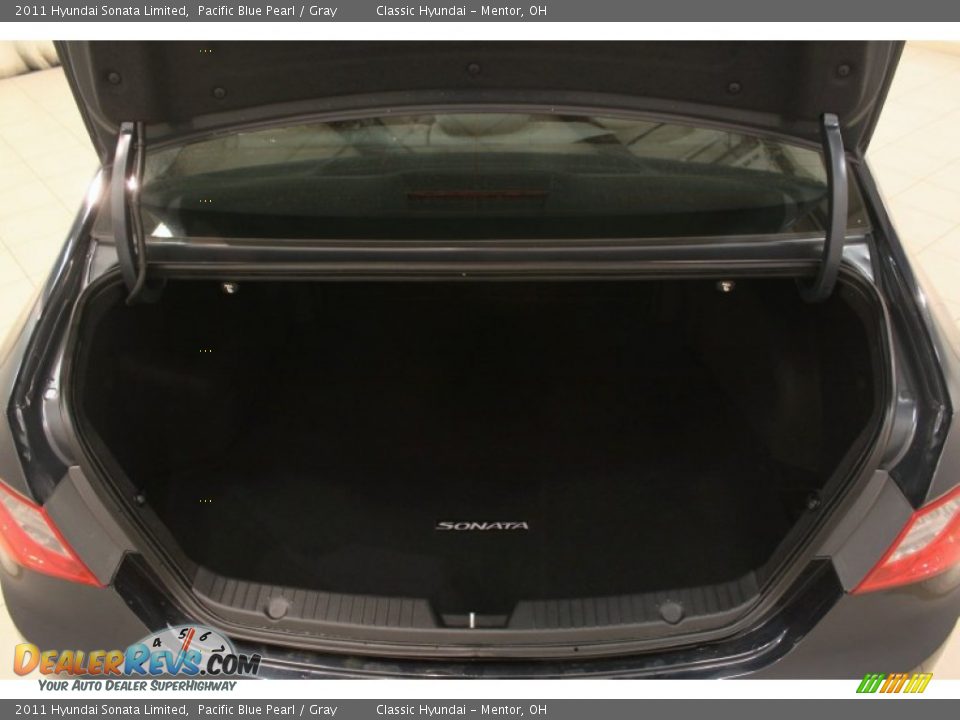 2011 Hyundai Sonata Limited Pacific Blue Pearl / Gray Photo #22