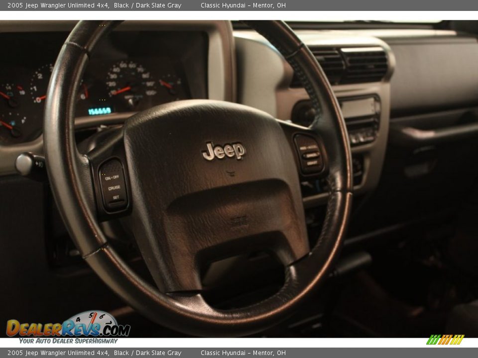 2005 Jeep Wrangler Unlimited 4x4 Black / Dark Slate Gray Photo #6
