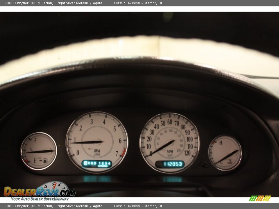 2000 Chrysler 300 M Sedan Bright Silver Metallic / Agate Photo #8