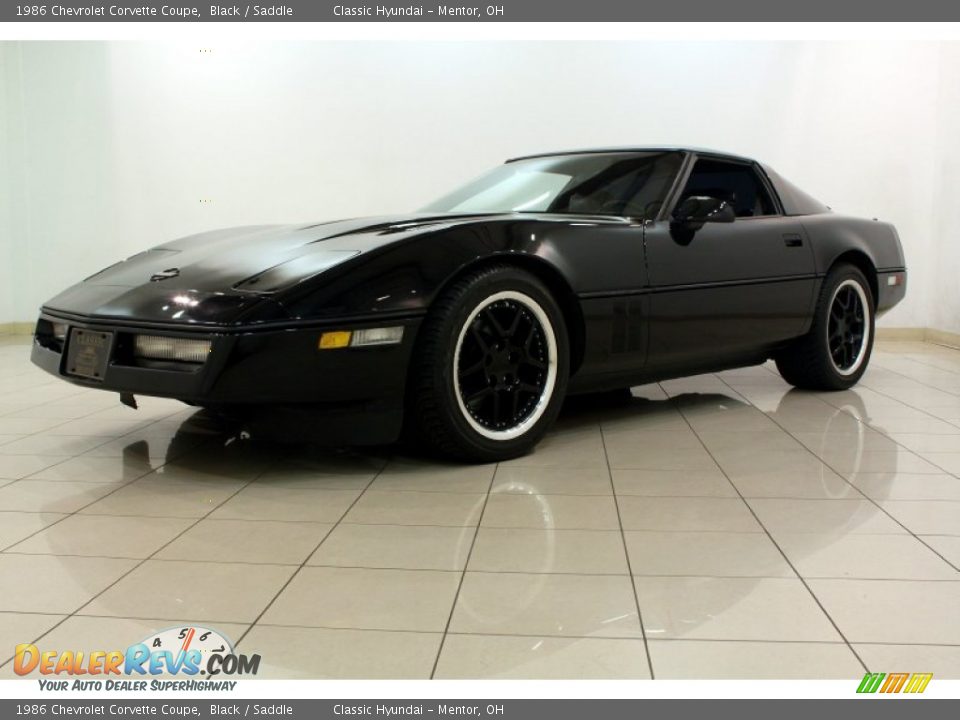 1986 Chevrolet Corvette Coupe Black / Saddle Photo #5