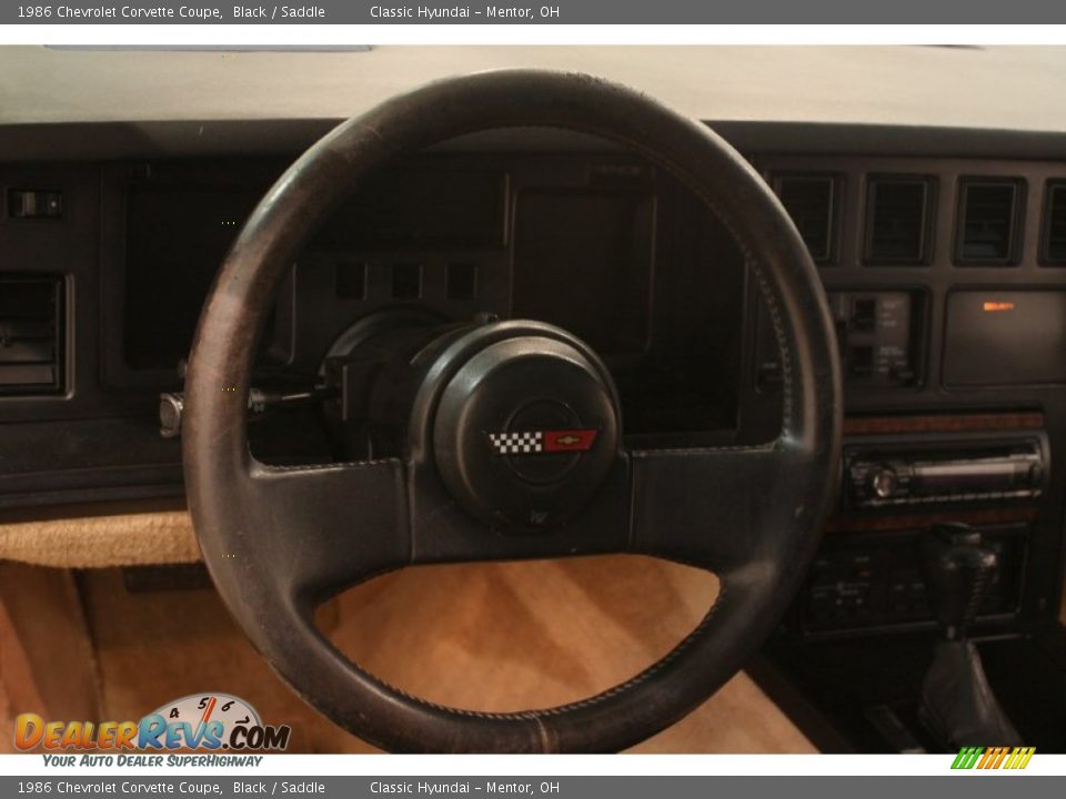 1986 Chevrolet Corvette Coupe Black / Saddle Photo #9