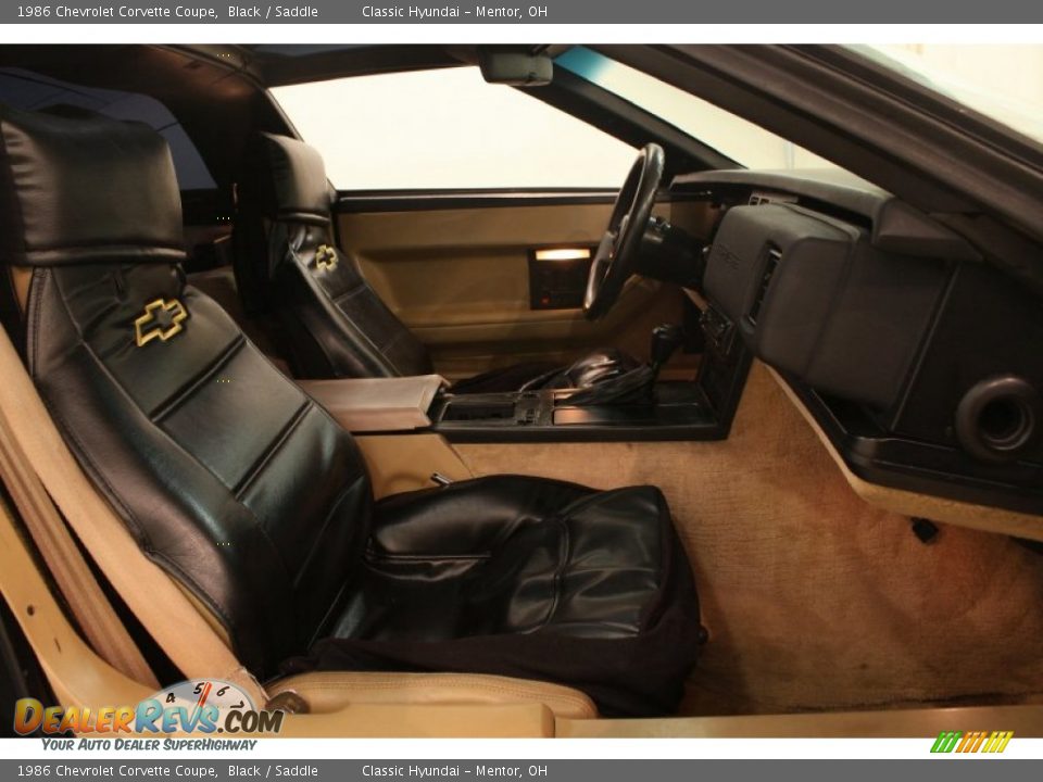 1986 Chevrolet Corvette Coupe Black / Saddle Photo #19