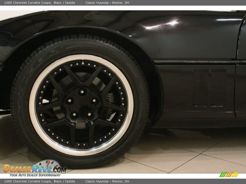 1986 Chevrolet Corvette Coupe Black / Saddle Photo #25