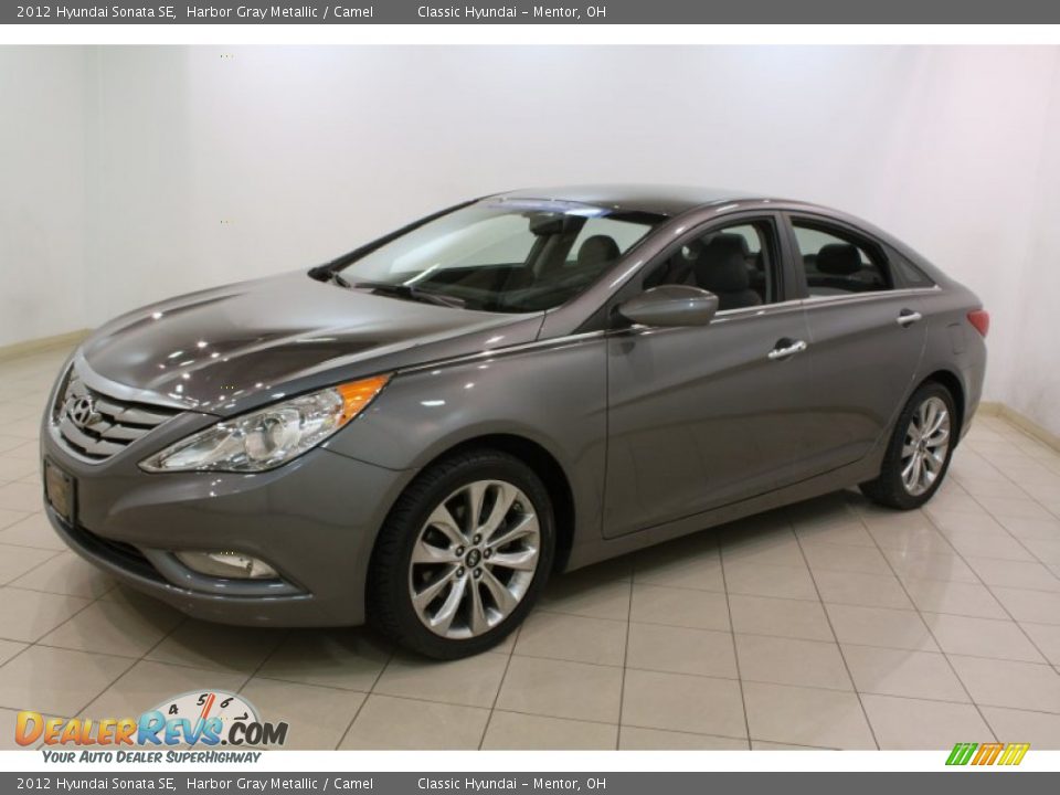 2012 Hyundai Sonata SE Harbor Gray Metallic / Camel Photo #3